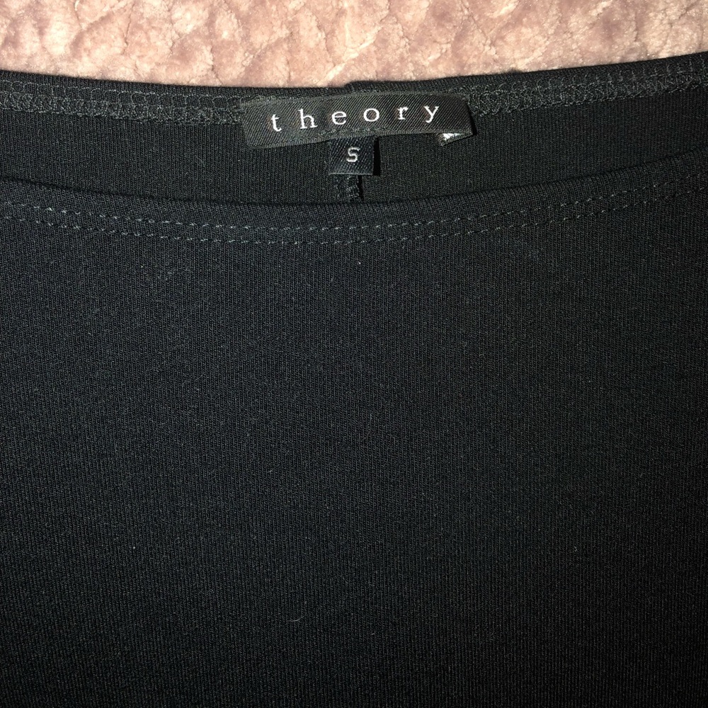 Theory Black dress with zipper sleeves Size Small